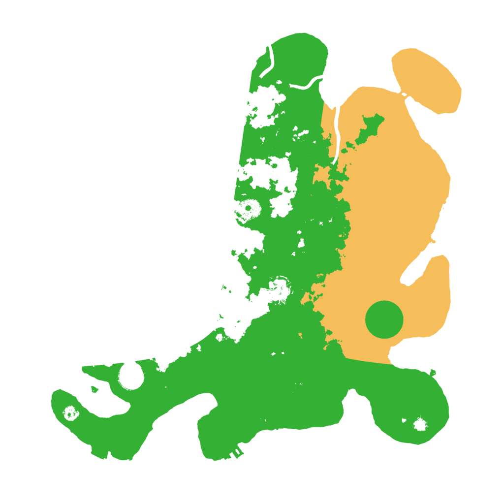 Biome Rust Map: Procedural Map, Size: 3500, Seed: 1081962655