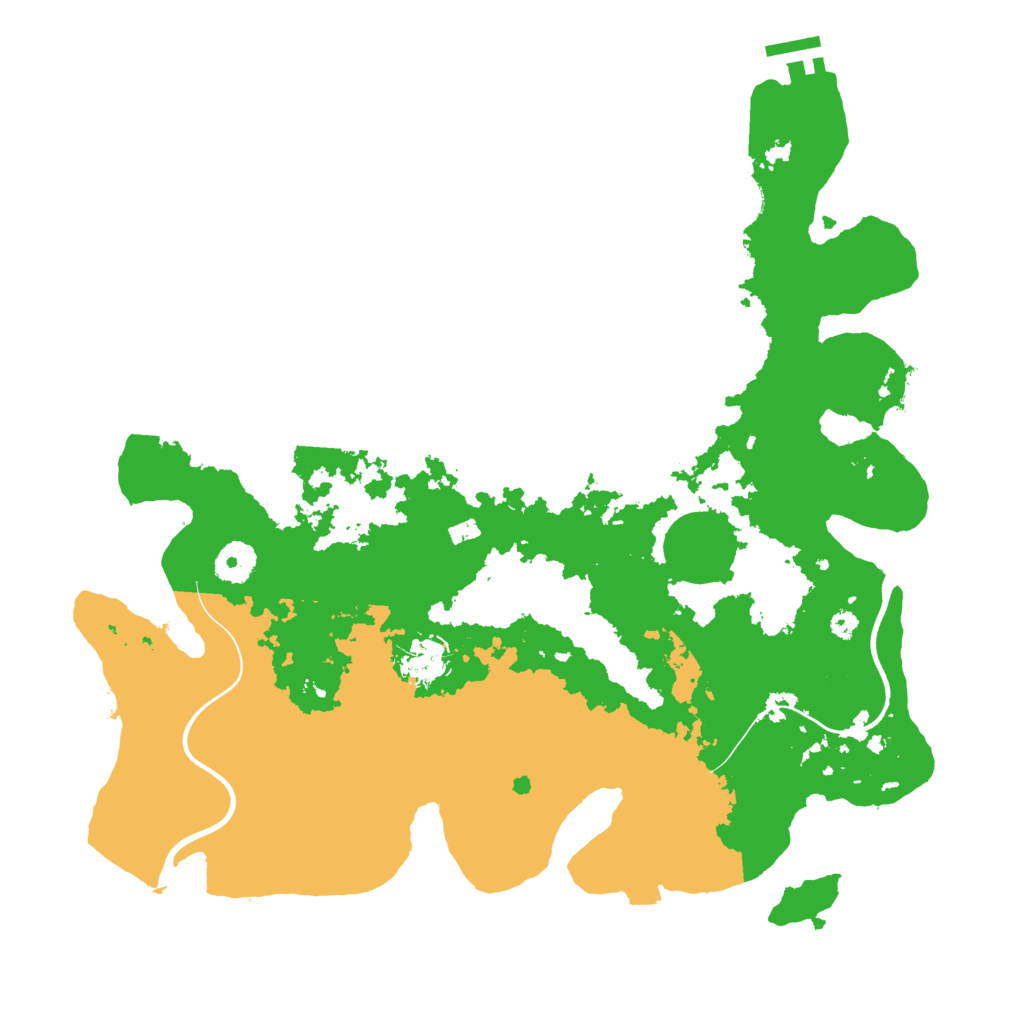 Biome Rust Map: Procedural Map, Size: 3750, Seed: 230803011