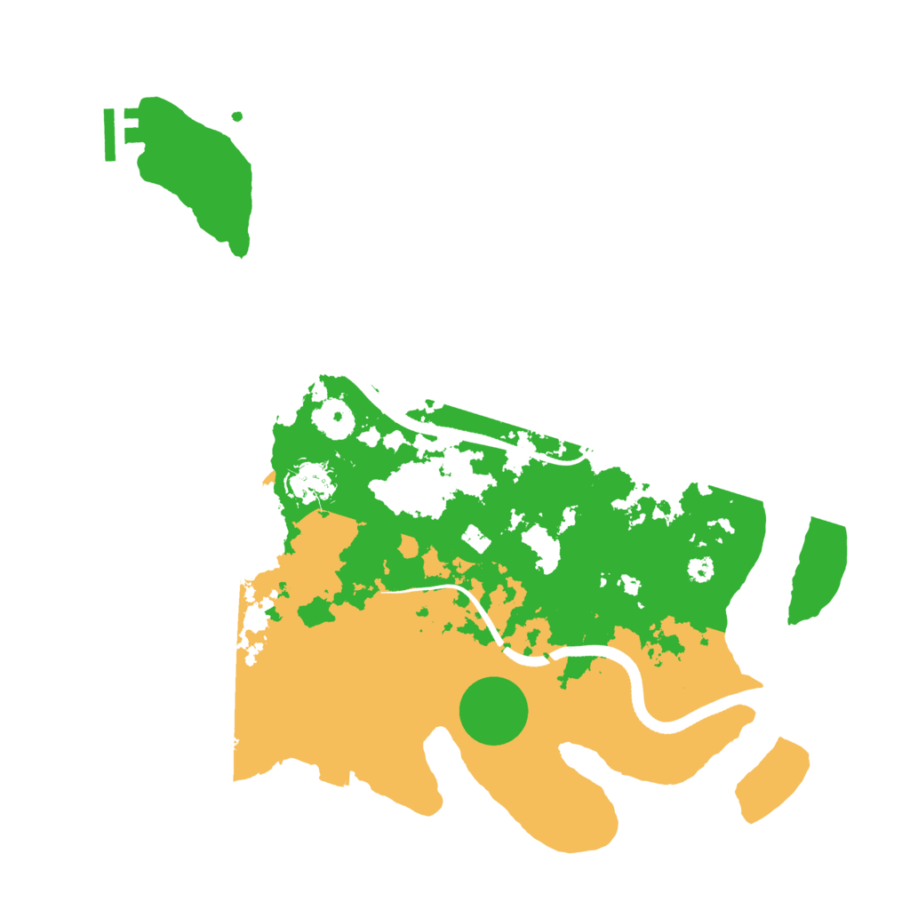 Biome Rust Map: Procedural Map, Size: 3500, Seed: 84564