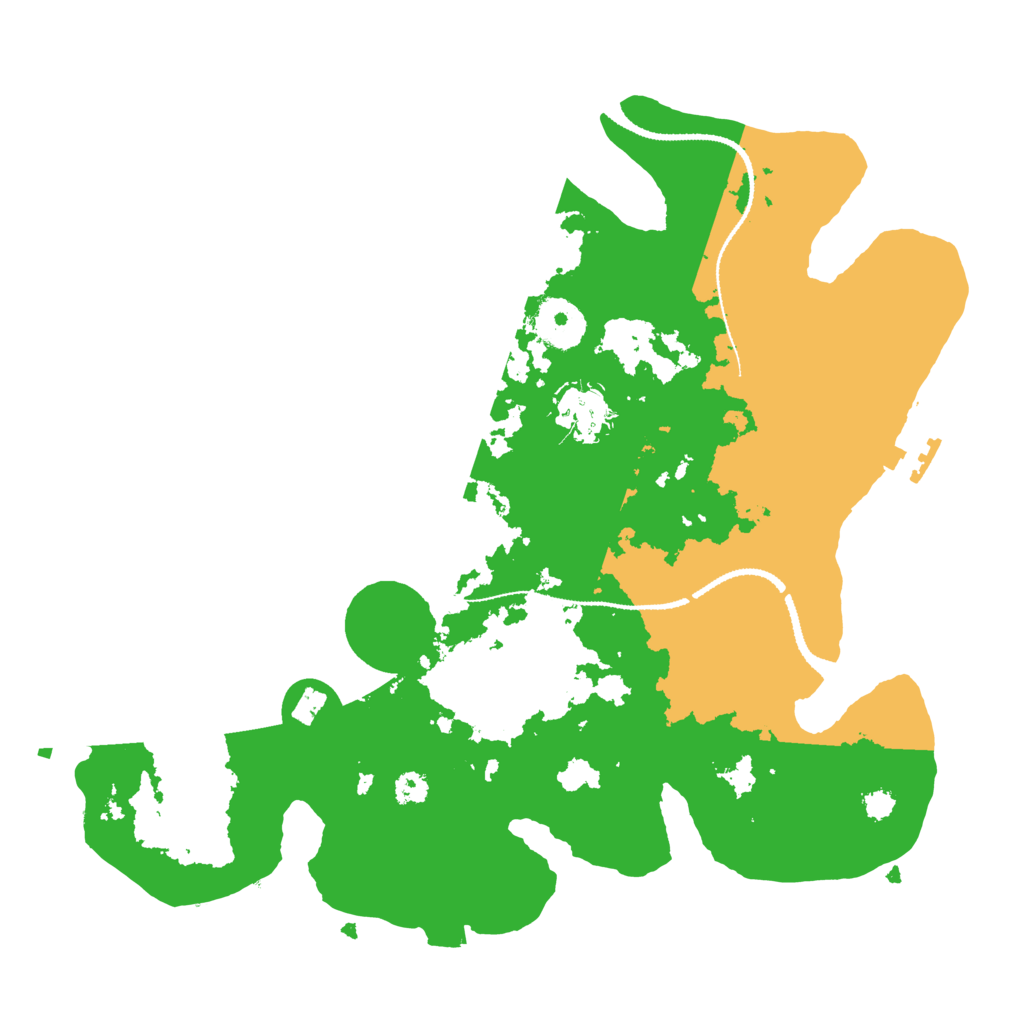 Biome Rust Map: Procedural Map, Size: 3100, Seed: 3131