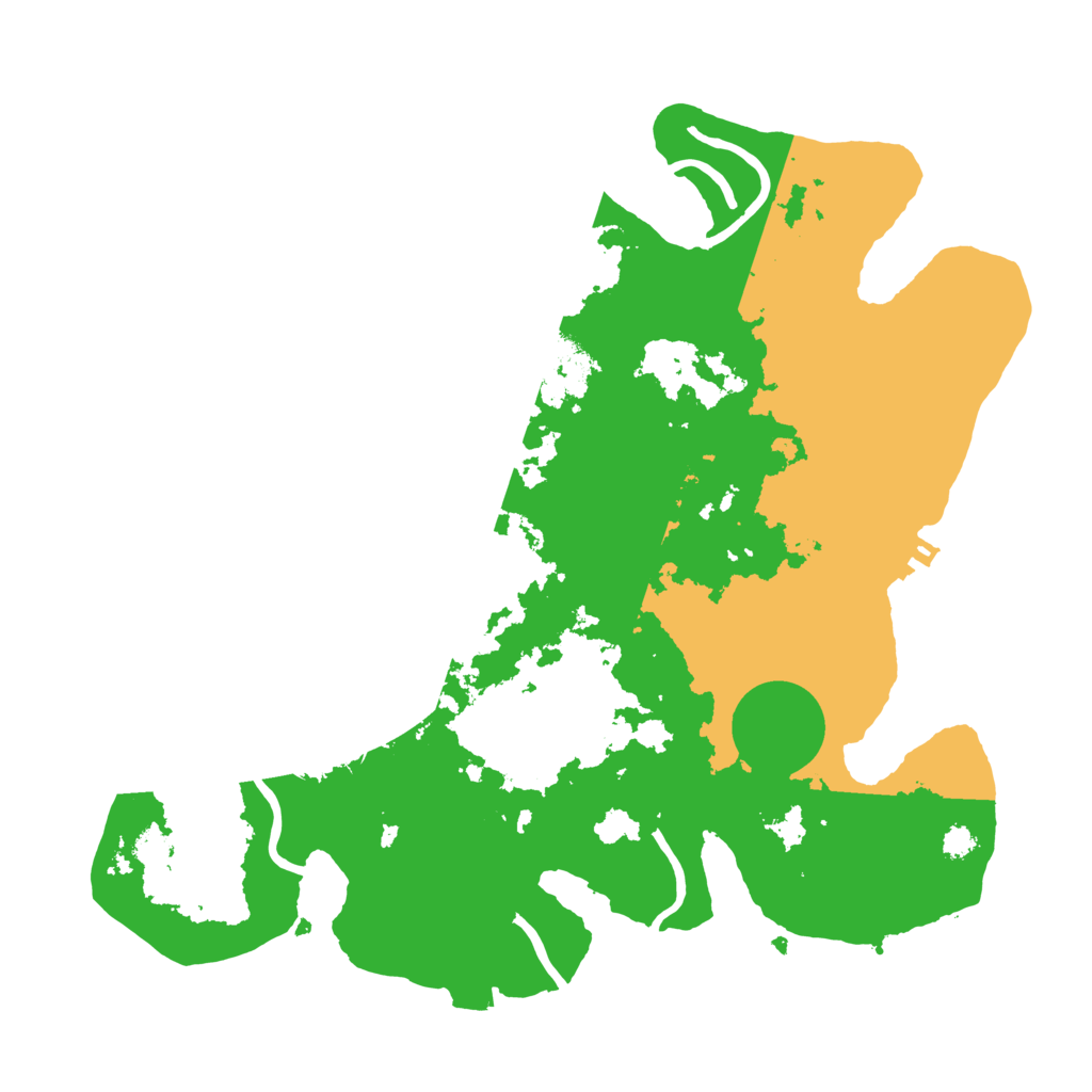 Biome Rust Map: Procedural Map, Size: 3100, Seed: 3131