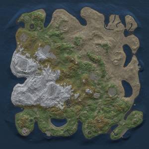 Thumbnail Rust Map: Procedural Map, Size: 4250, Seed: 1703329513, 19 Monuments