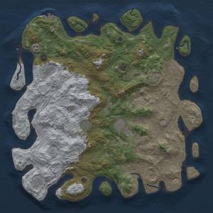 Thumbnail Rust Map: Procedural Map, Size: 4650, Seed: 155000, 18 Monuments