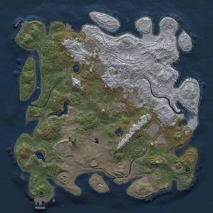 Thumbnail Rust Map: Procedural Map, Size: 4250, Seed: 912, 15 Monuments