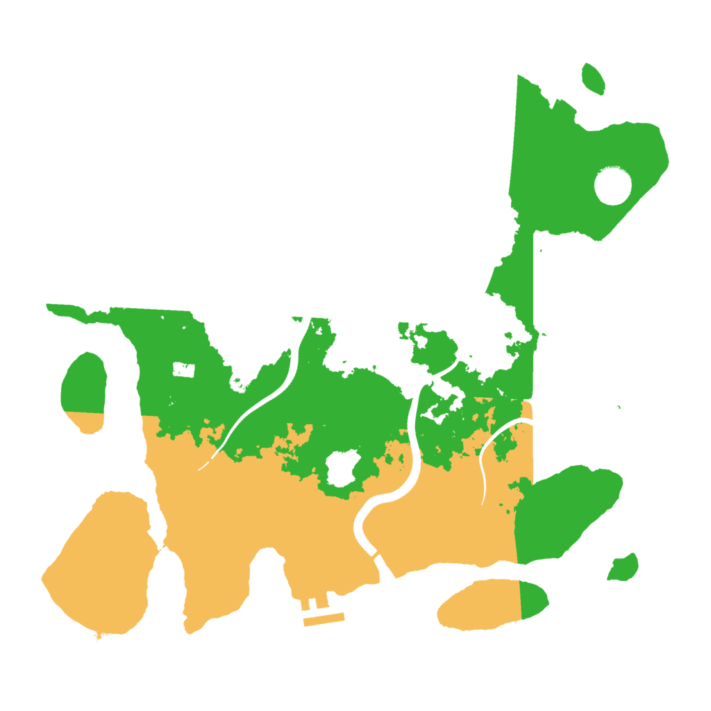 Biome Rust Map: Procedural Map, Size: 3500, Seed: 2491630