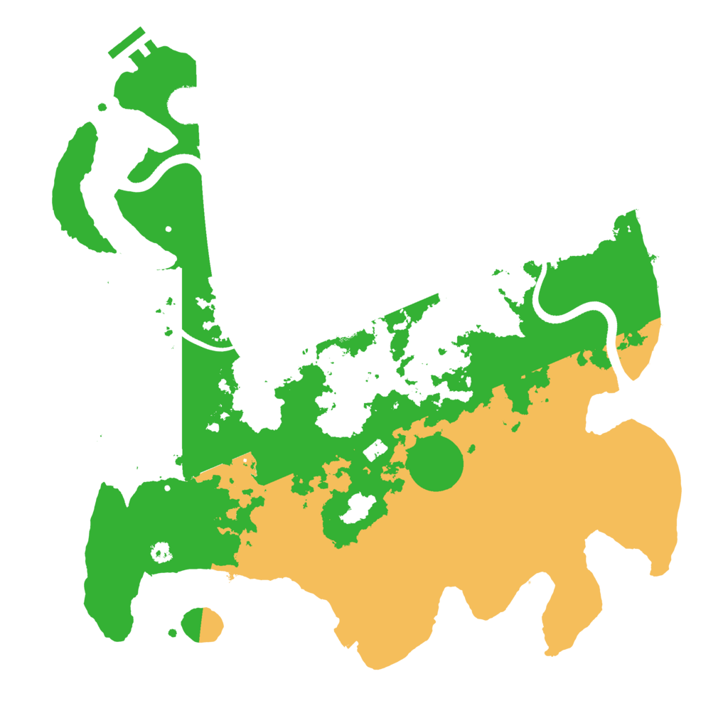 Biome Rust Map: Procedural Map, Size: 3500, Seed: 1930854798