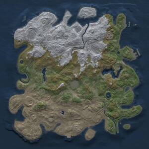 Thumbnail Rust Map: Procedural Map, Size: 4250, Seed: 647204324, 14 Monuments