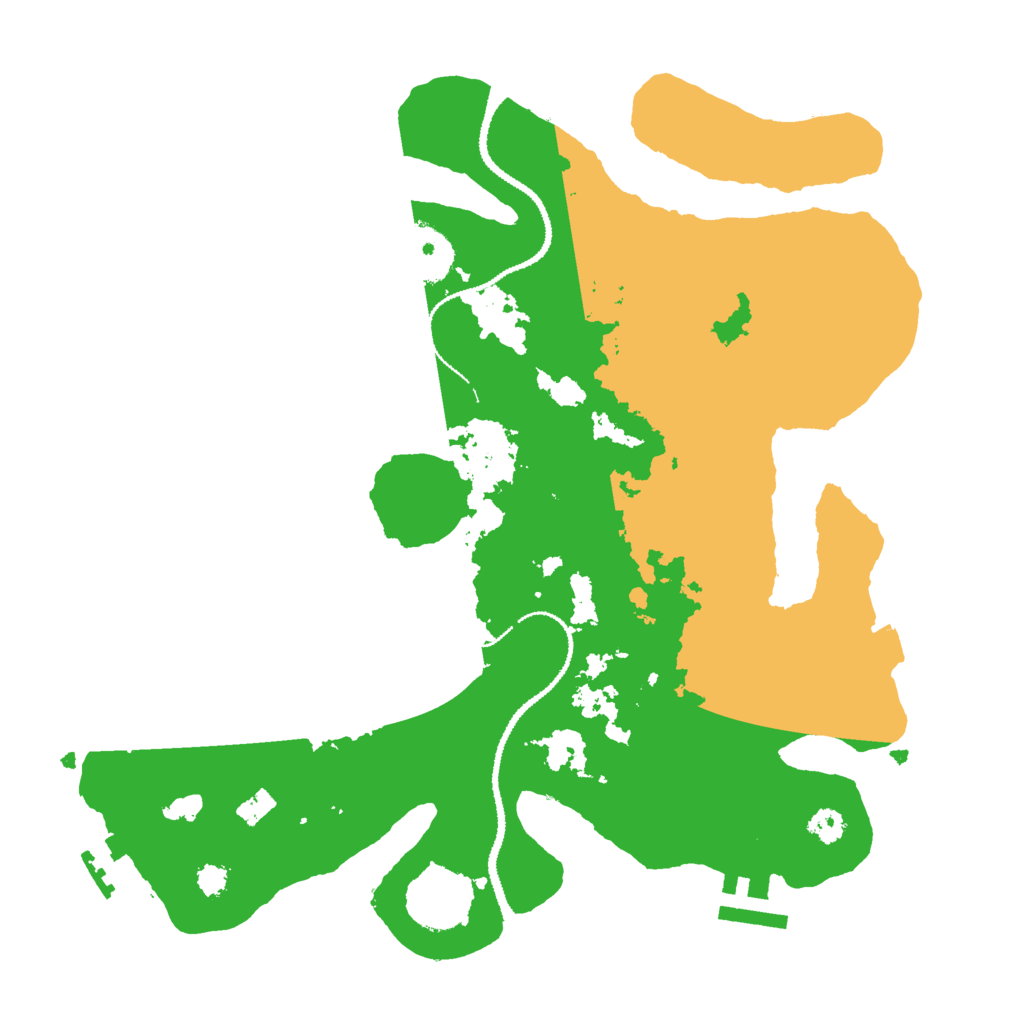 Biome Rust Map: Procedural Map, Size: 3000, Seed: 11327