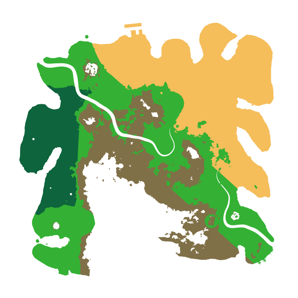 Biome Rust Map: Procedural Map, Size: 3500, Seed: 2048648000