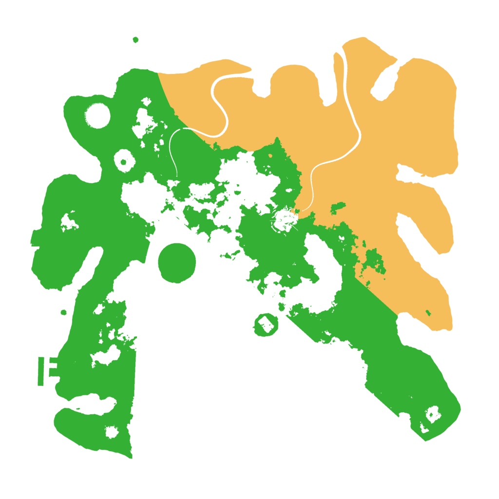 Biome Rust Map: Procedural Map, Size: 3500, Seed: 2048648000