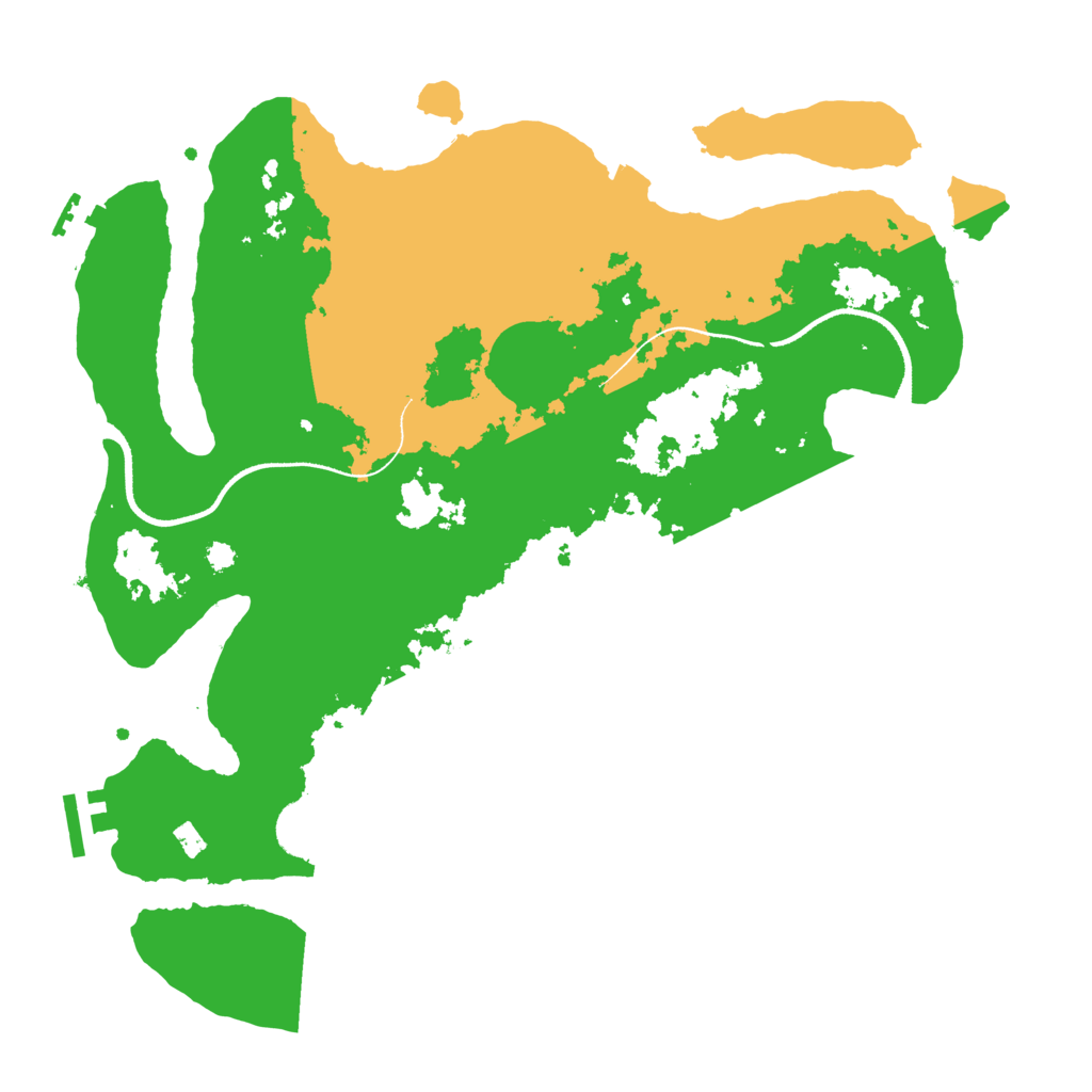 Biome Rust Map: Procedural Map, Size: 3500, Seed: 491040850