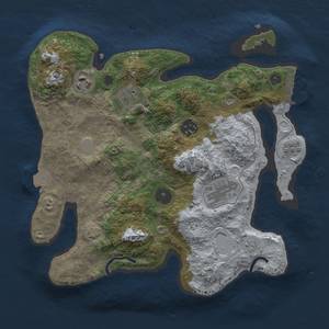 Thumbnail Rust Map: Procedural Map, Size: 3000, Seed: 2130015483, 12 Monuments