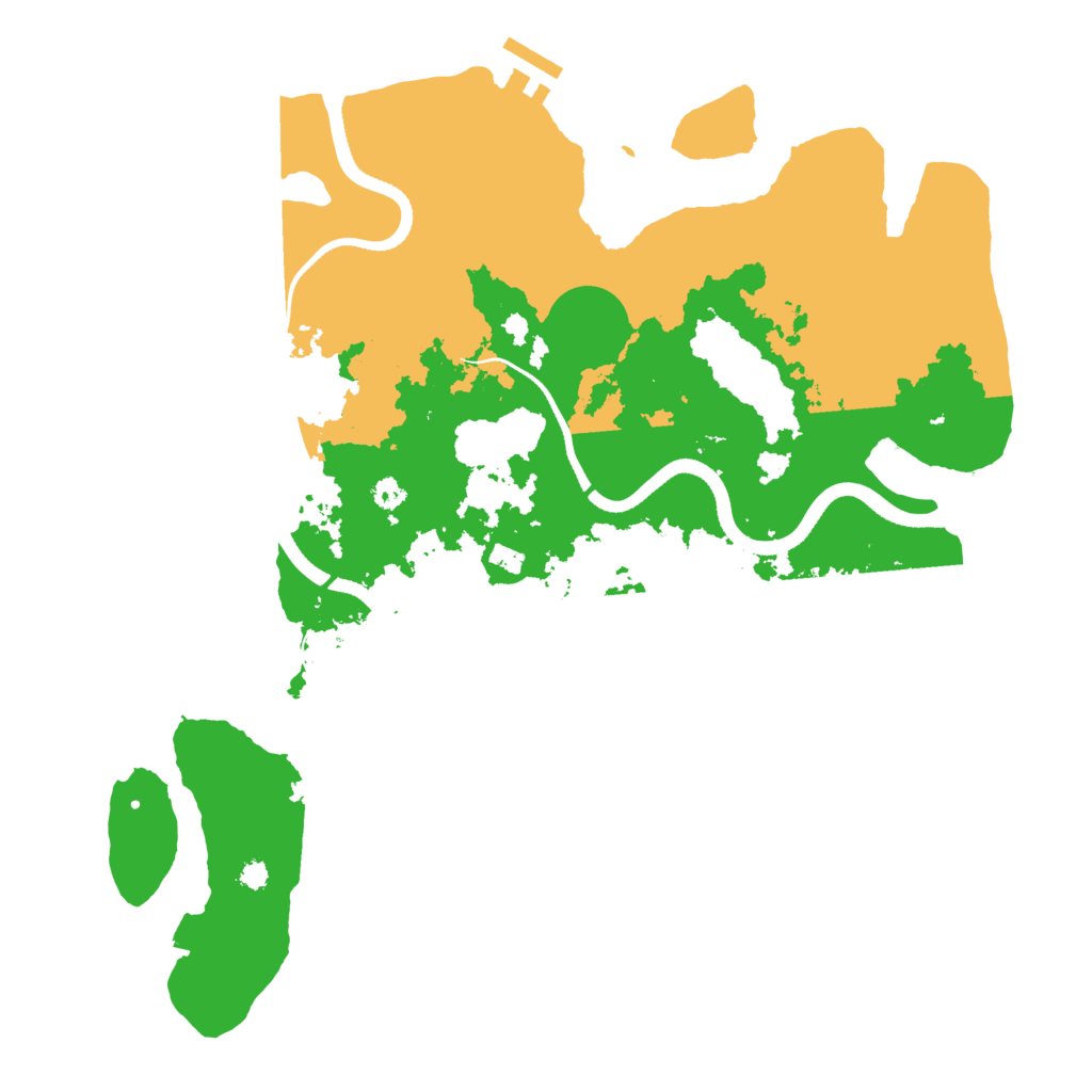 Biome Rust Map: Procedural Map, Size: 3500, Seed: 1429078871