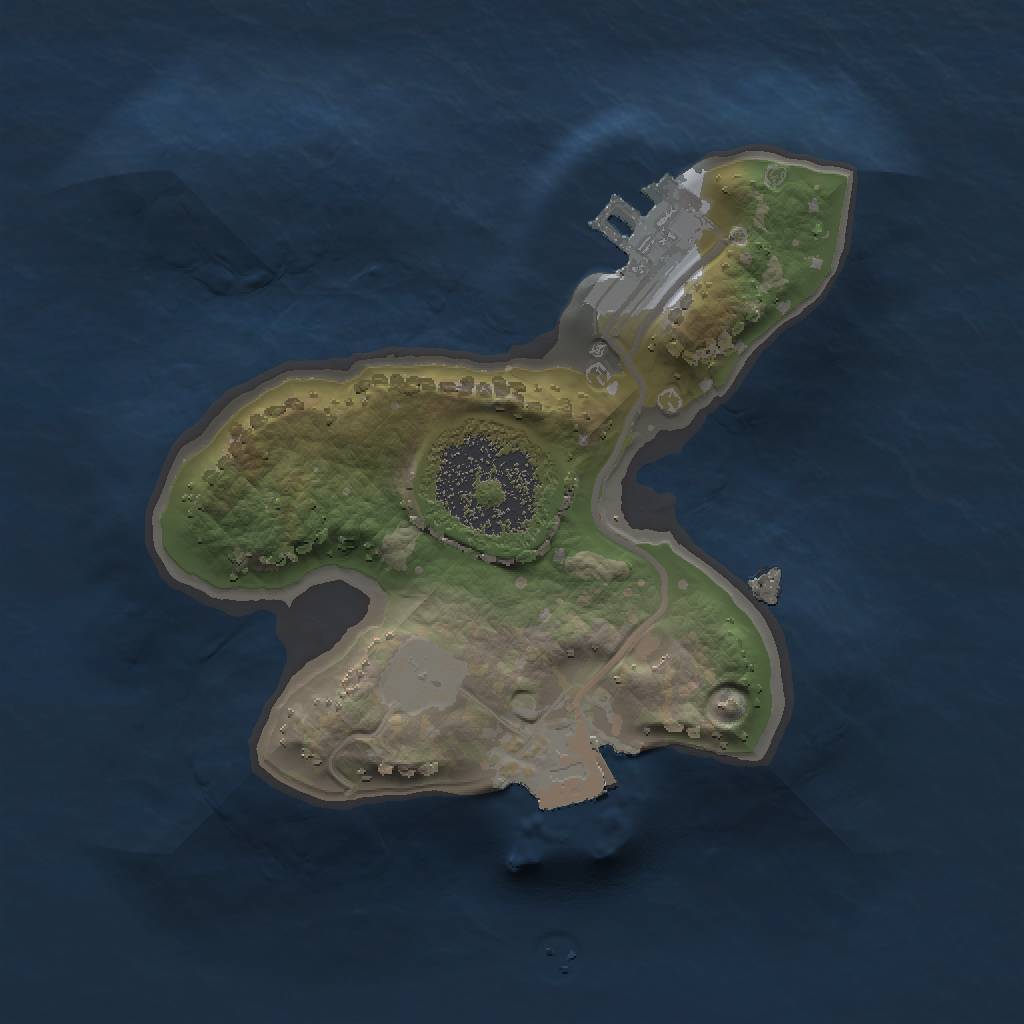 Rust Map: Procedural Map, Size: 1500, Seed: 2140904300, 4 Monuments