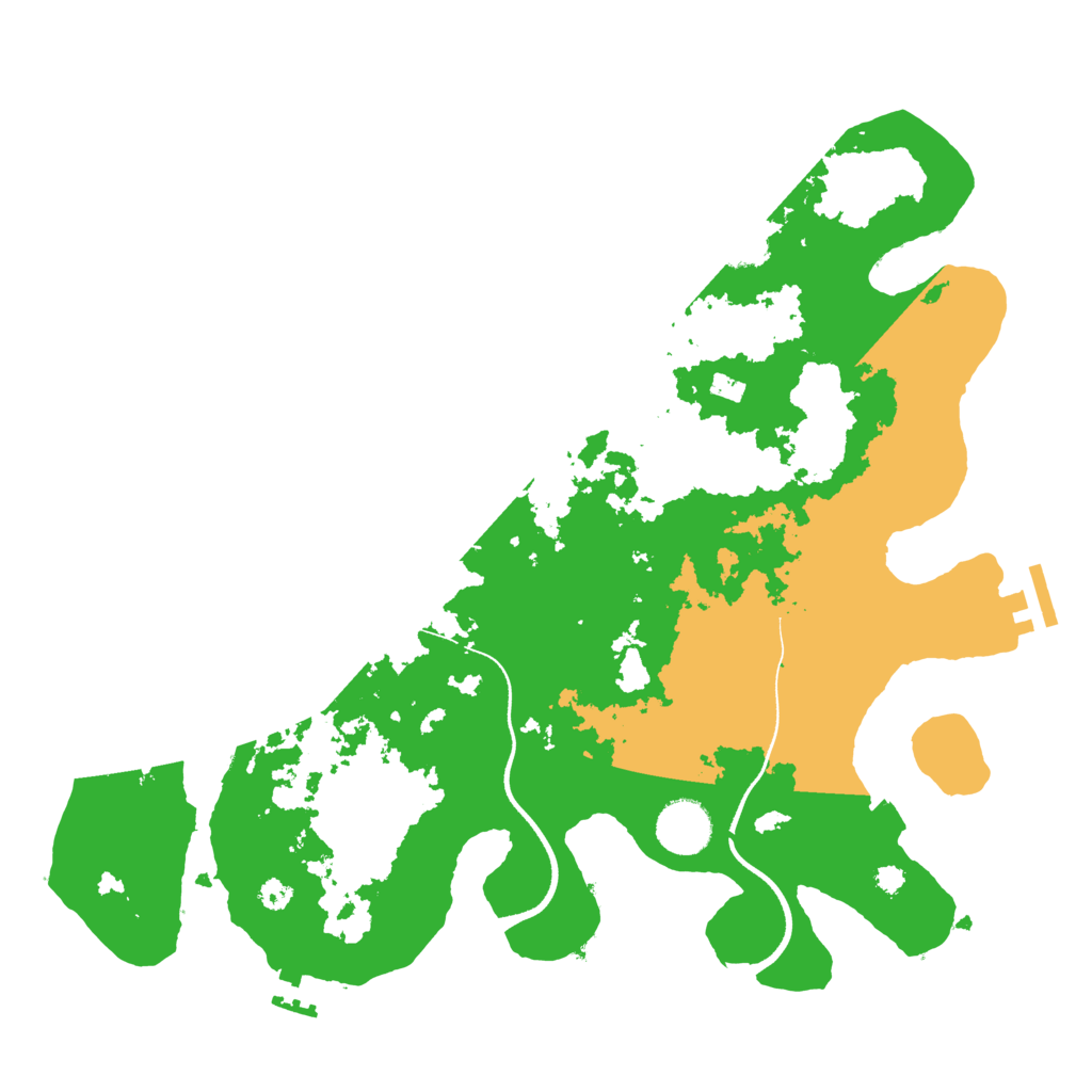 Biome Rust Map: Procedural Map, Size: 3500, Seed: 483674