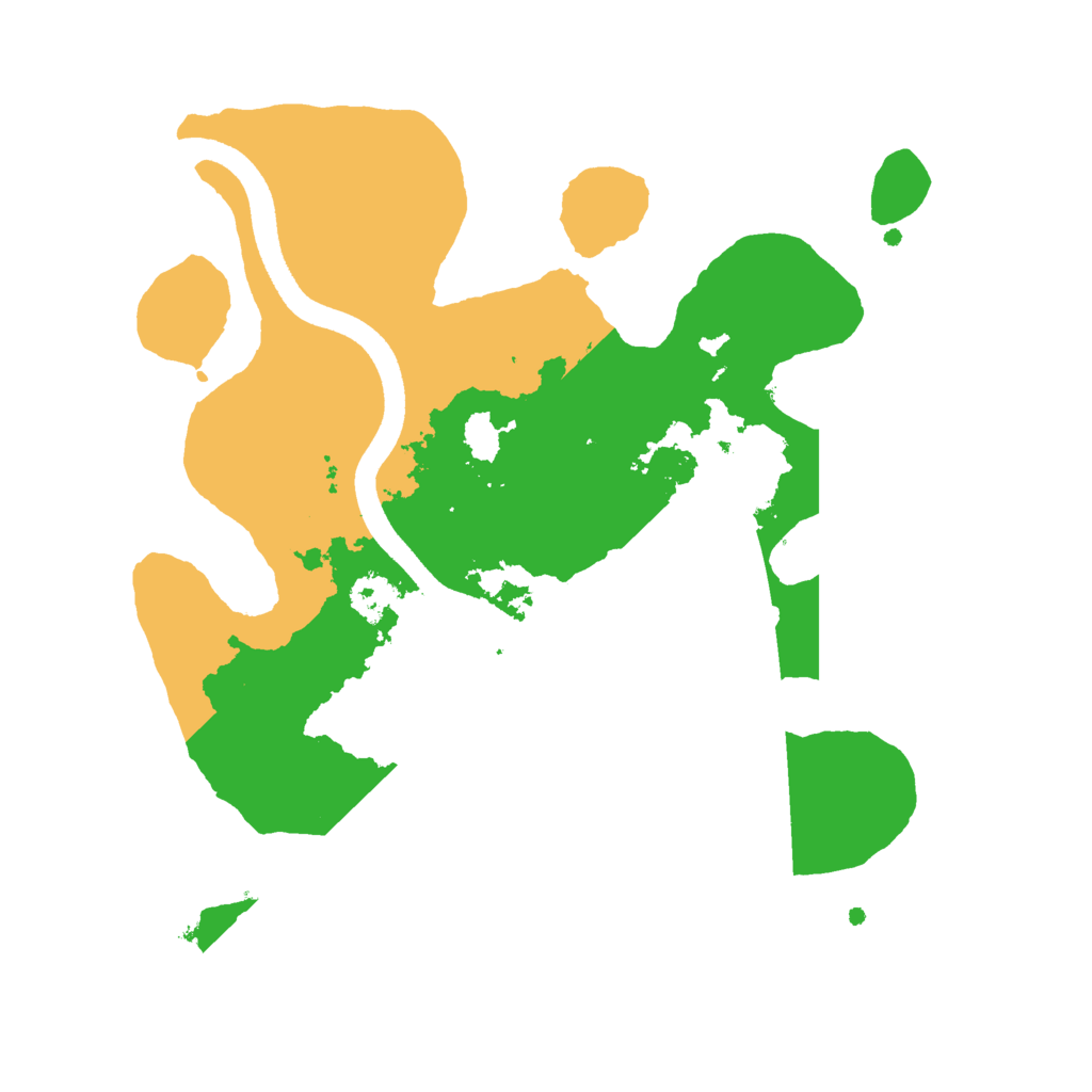 Biome Rust Map: Procedural Map, Size: 2500, Seed: 889770081