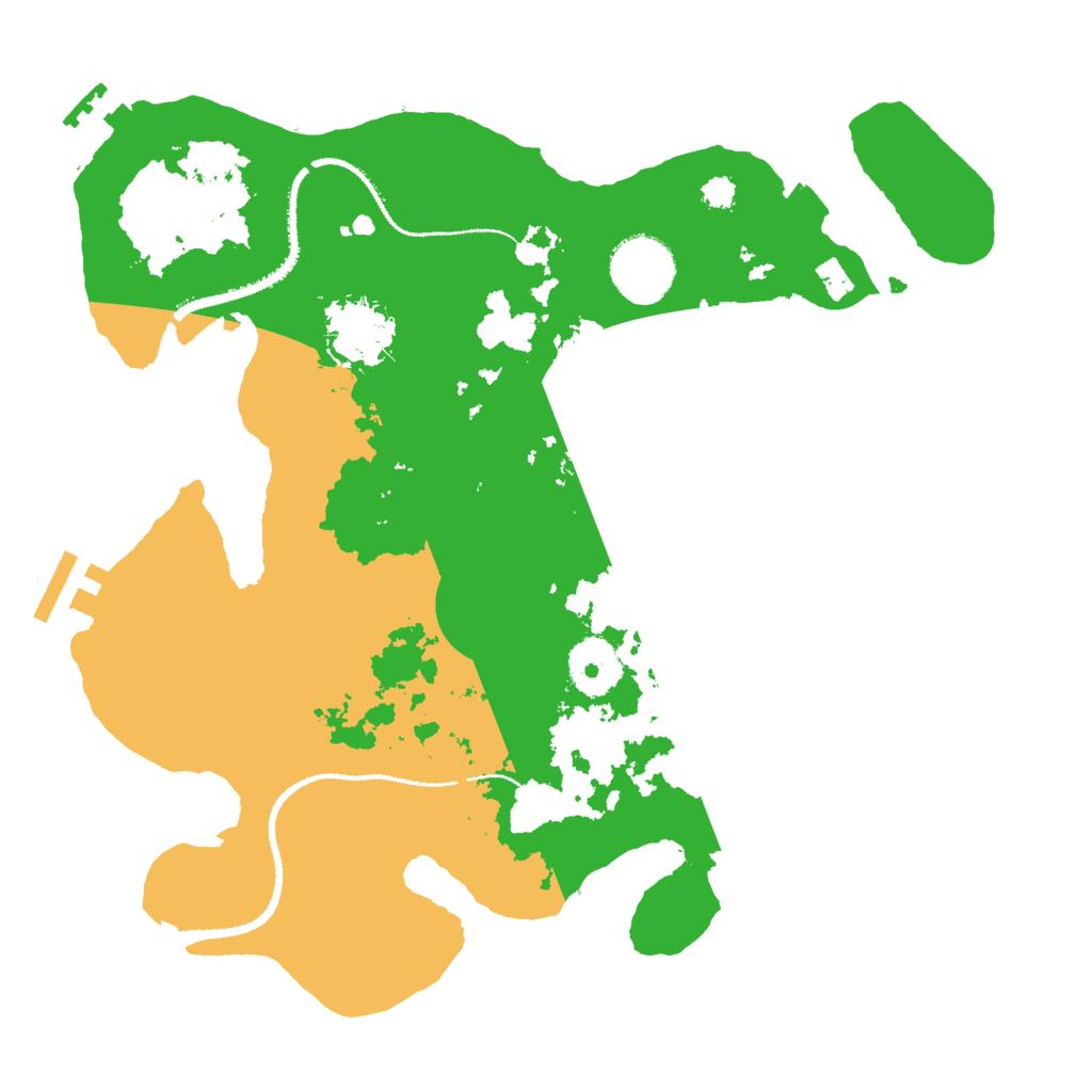Biome Rust Map: Procedural Map, Size: 3000, Seed: 1550