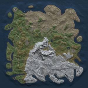 Thumbnail Rust Map: Procedural Map, Size: 5000, Seed: 30823, 19 Monuments