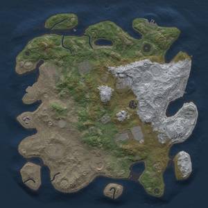 Thumbnail Rust Map: Procedural Map, Size: 3800, Seed: 347861688, 18 Monuments