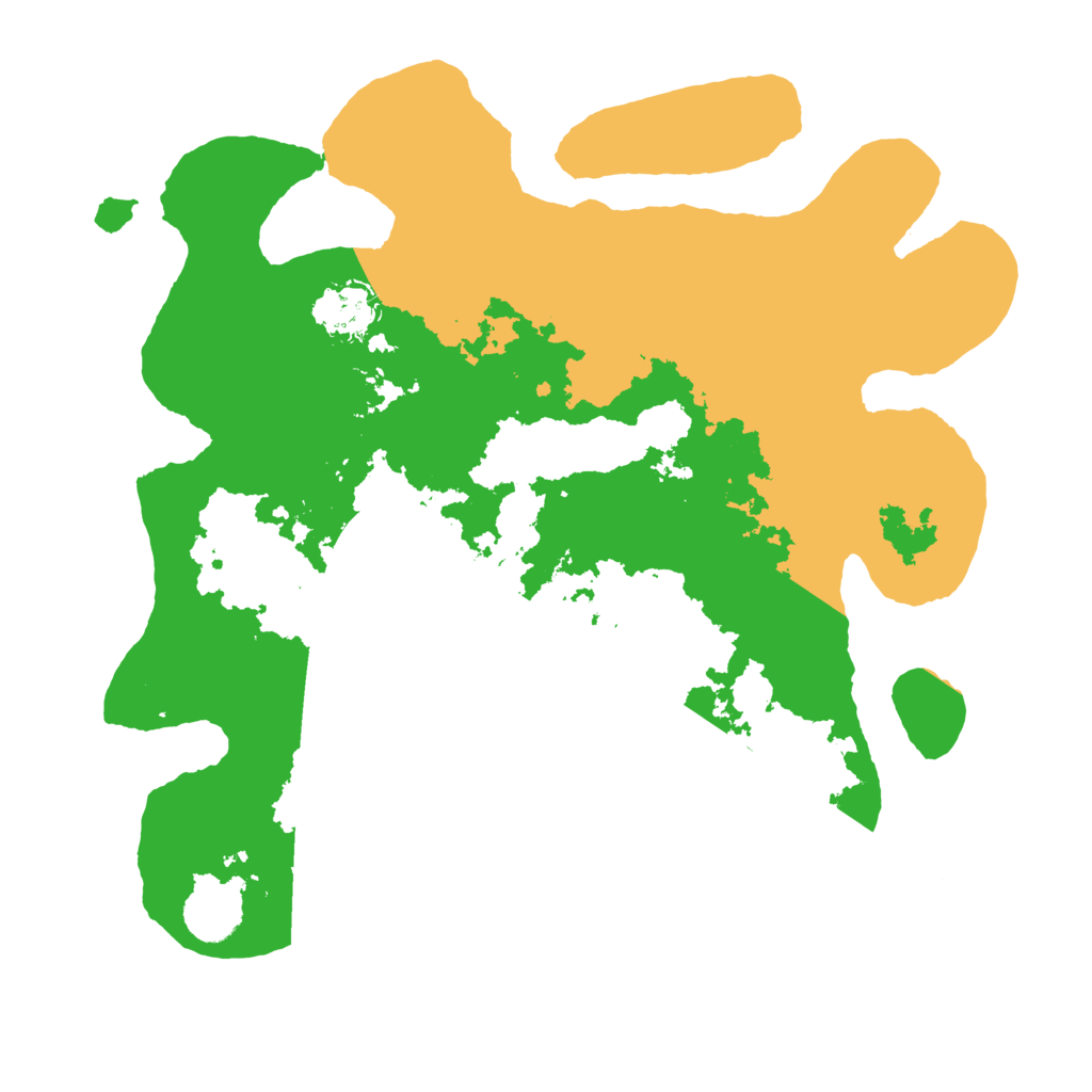 Biome Rust Map: Barren, Size: 3500, Seed: 460105039