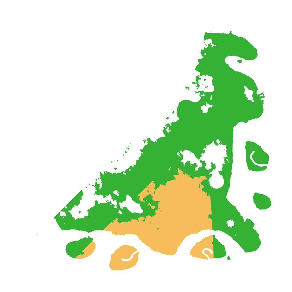 Biome Rust Map: Procedural Map, Size: 3500, Seed: 1189287246