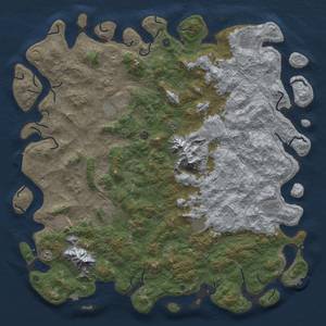 Thumbnail Rust Map: Procedural Map, Size: 6000, Seed: 568764875, 19 Monuments