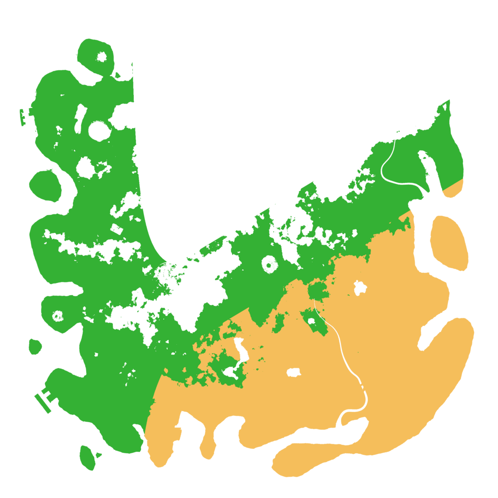Biome Rust Map: Procedural Map, Size: 4500, Seed: 1692