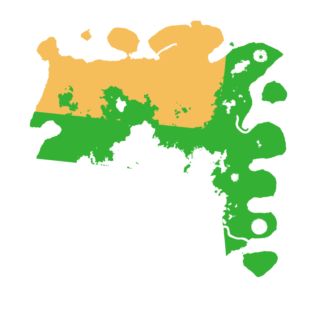 Biome Rust Map: Procedural Map, Size: 3500, Seed: 3457112