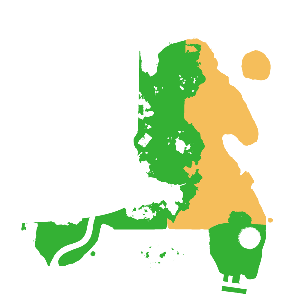 Biome Rust Map: Procedural Map, Size: 2500, Seed: 1146644433