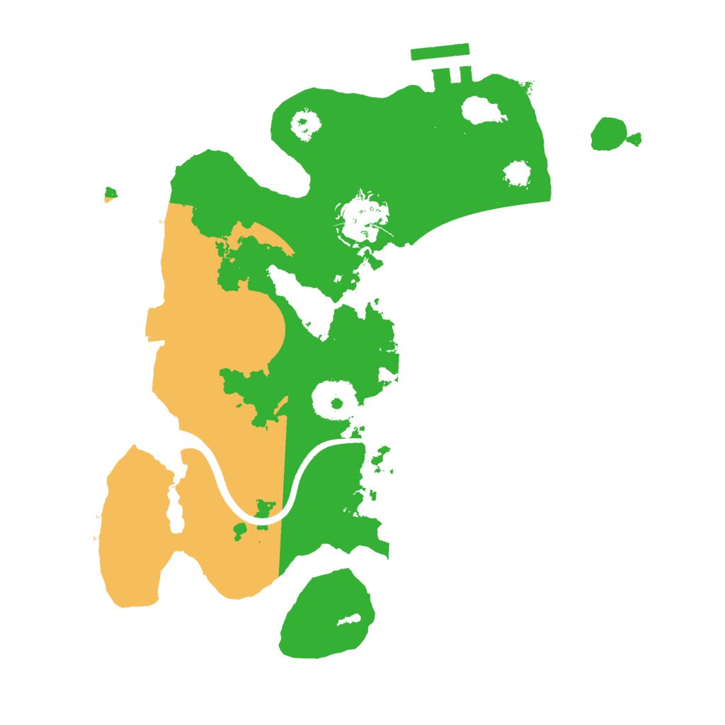 Biome Rust Map: Procedural Map, Size: 2500, Seed: 1648437228