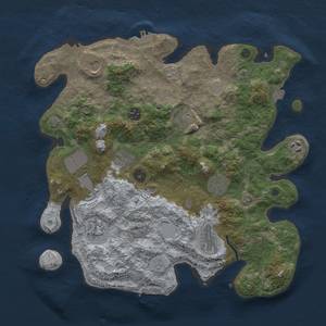 Thumbnail Rust Map: Procedural Map, Size: 3750, Seed: 547103617, 18 Monuments