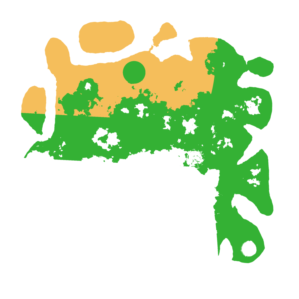 Biome Rust Map: Barren, Size: 3500, Seed: 514424982