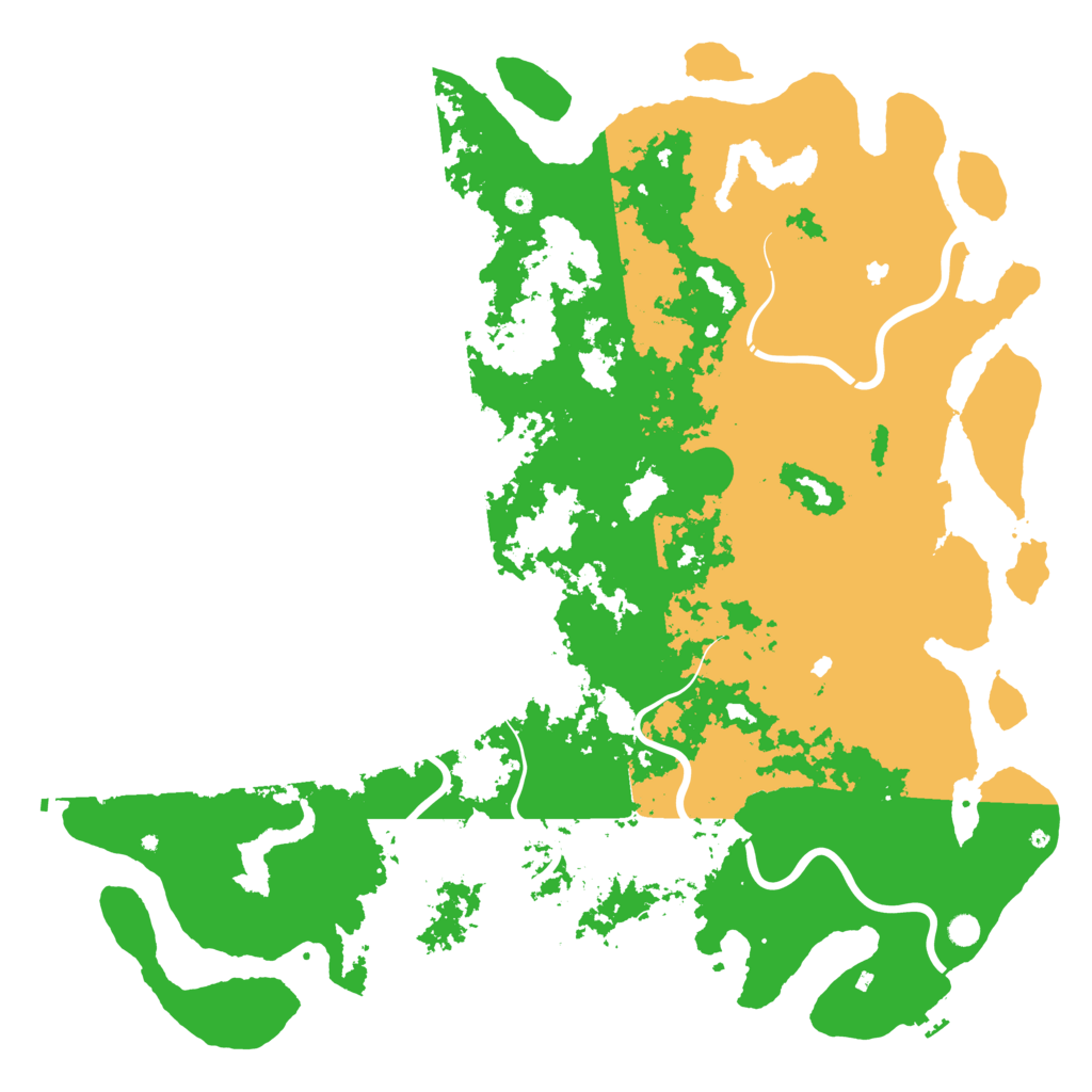Biome Rust Map: Procedural Map, Size: 6000, Seed: 28492