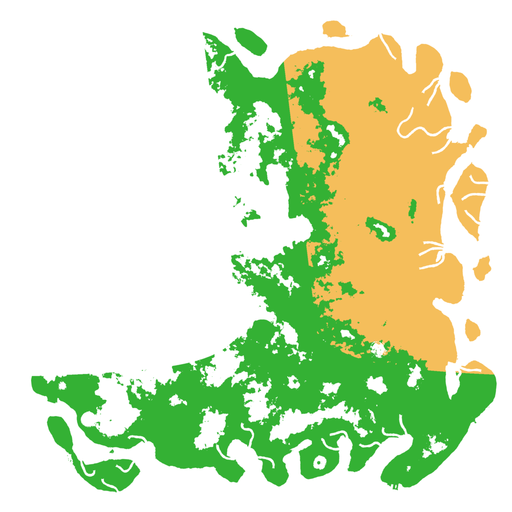 Biome Rust Map: Procedural Map, Size: 6000, Seed: 28492