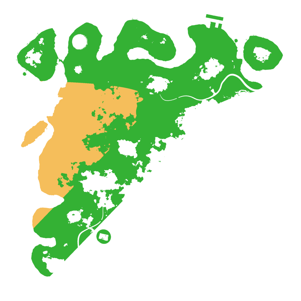 Biome Rust Map: Procedural Map, Size: 3500, Seed: 1678