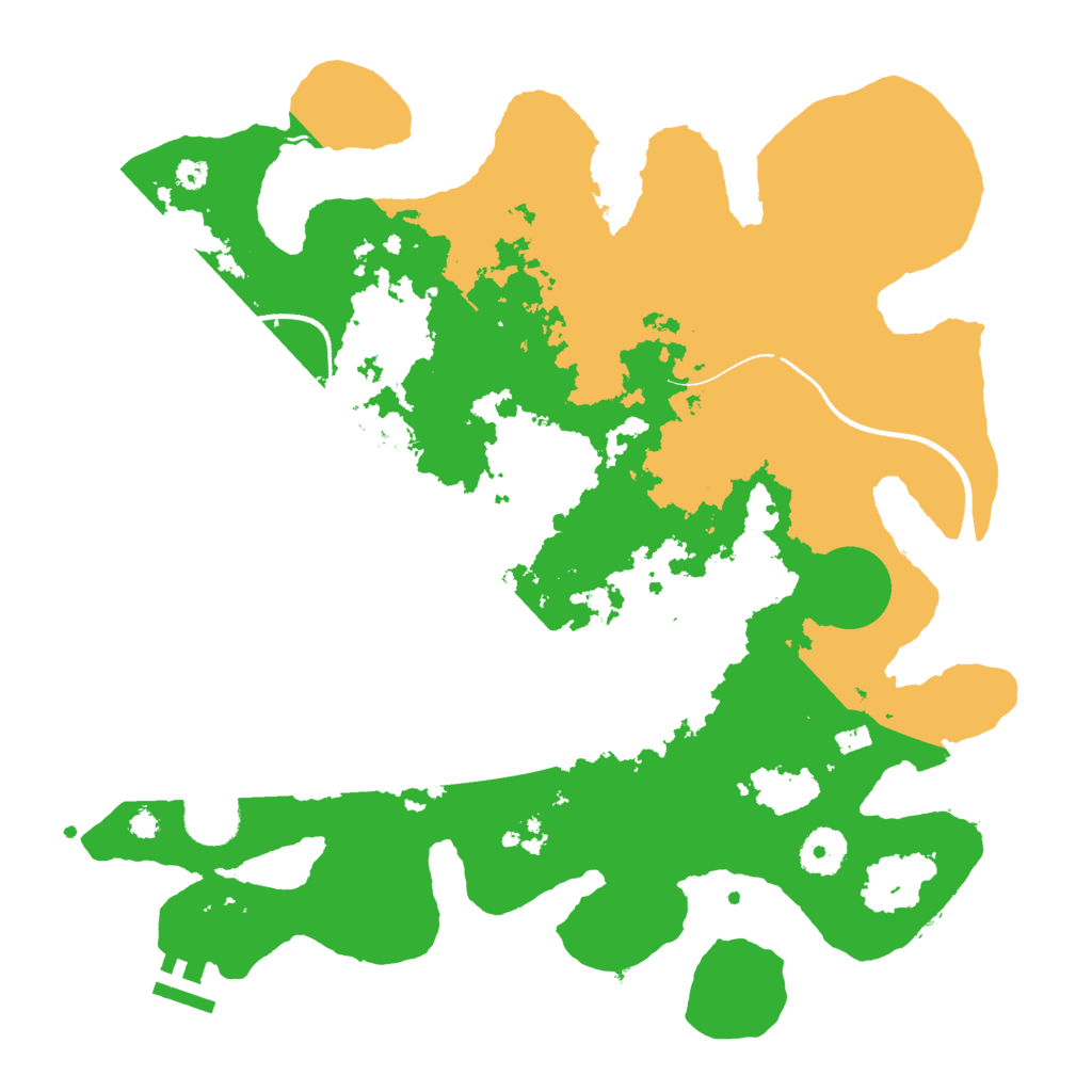 Biome Rust Map: Procedural Map, Size: 3500, Seed: 34775949