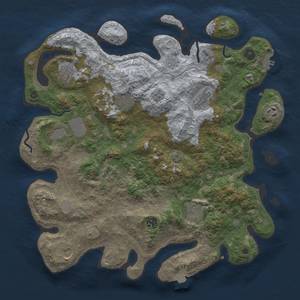 Thumbnail Rust Map: Procedural Map, Size: 4000, Seed: 108977224, 17 Monuments