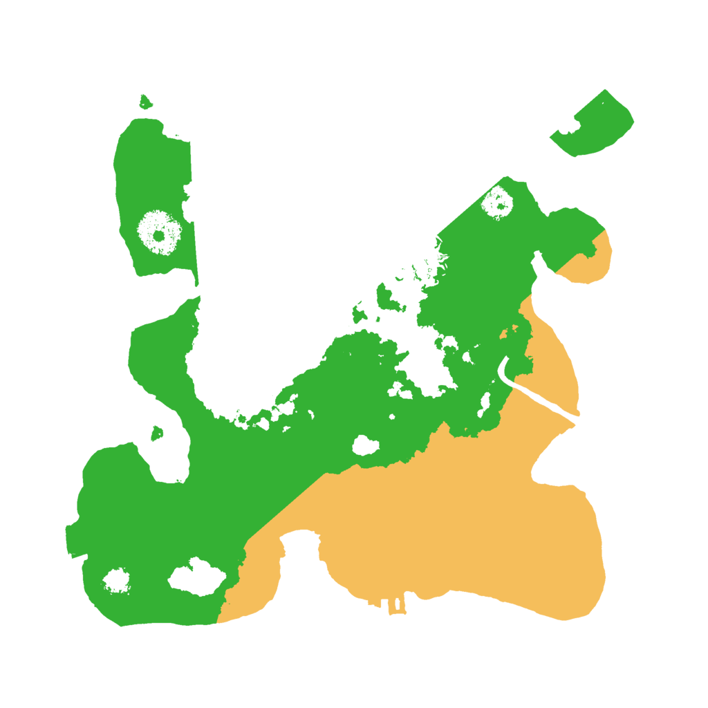Biome Rust Map: Procedural Map, Size: 2500, Seed: 65139390