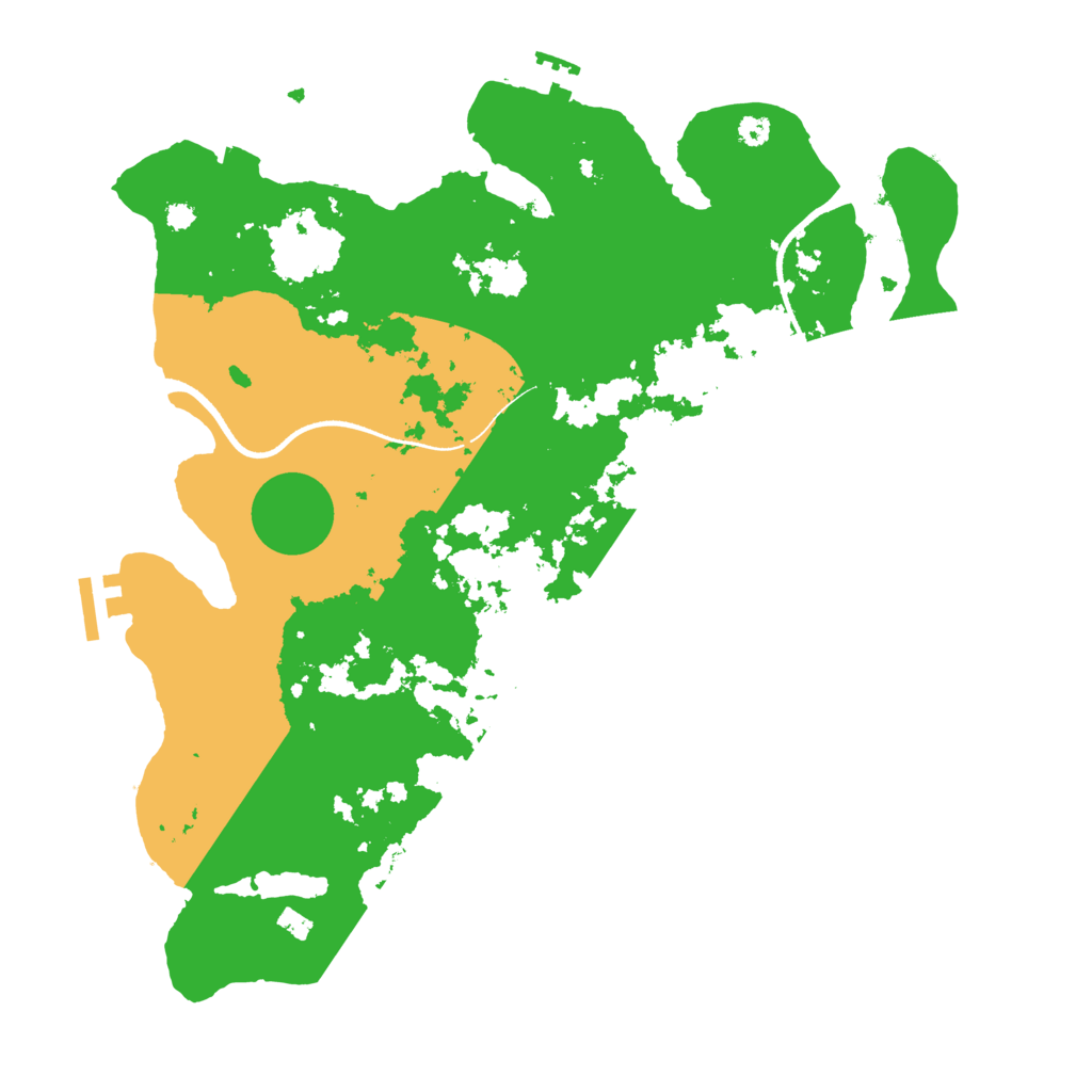 Biome Rust Map: Procedural Map, Size: 3500, Seed: 1035759231