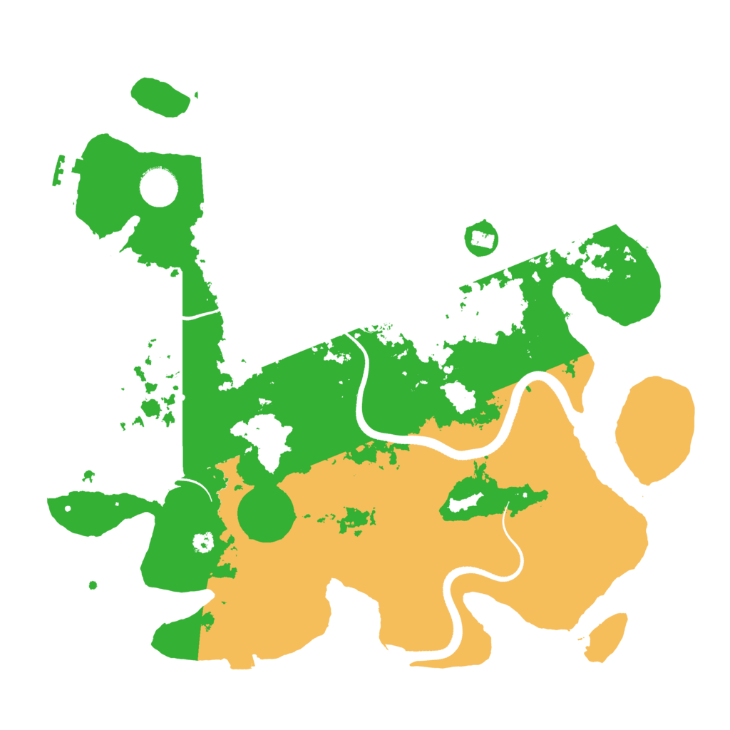 Biome Rust Map: Procedural Map, Size: 3500, Seed: 104439297