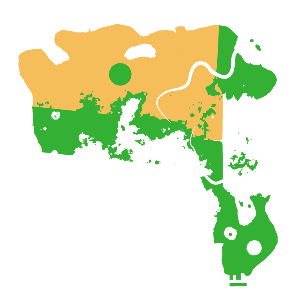 Biome Rust Map: Procedural Map, Size: 3500, Seed: 129558953