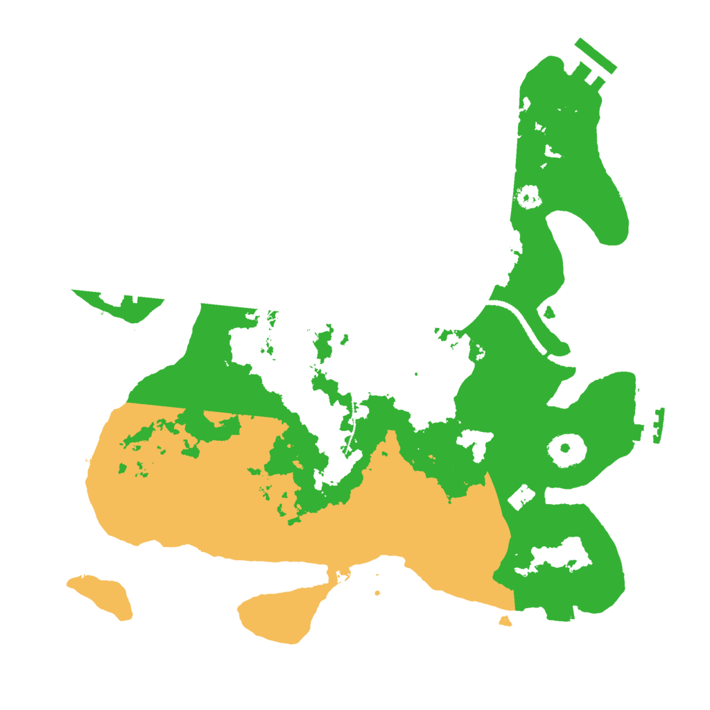 Biome Rust Map: Procedural Map, Size: 3000, Seed: 12792