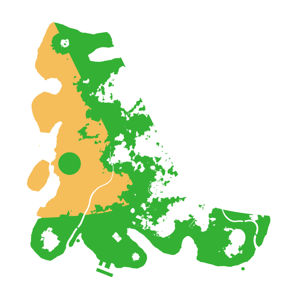 Biome Rust Map: Procedural Map, Size: 3500, Seed: 827550657