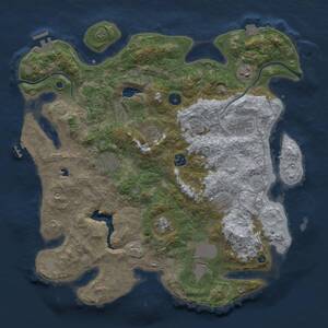 Thumbnail Rust Map: Procedural Map, Size: 4000, Seed: 418464159, 15 Monuments