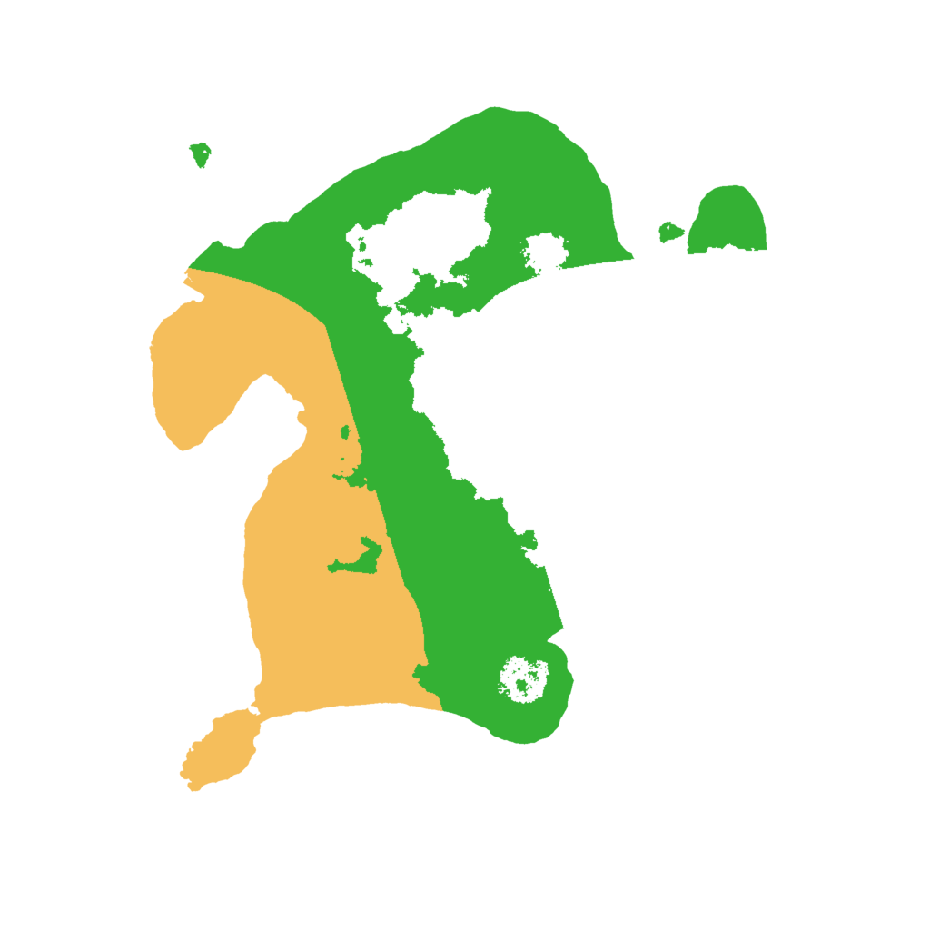 Biome Rust Map: Procedural Map, Size: 2000, Seed: 153234