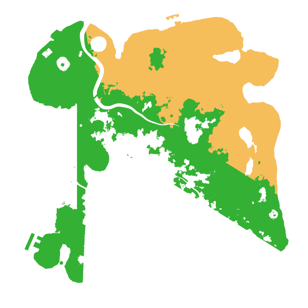 Biome Rust Map: Procedural Map, Size: 3500, Seed: 1046587472