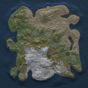 Thumbnail Rust Map: Procedural Map, Size: 3500, Seed: 1046587472, 18 Monuments