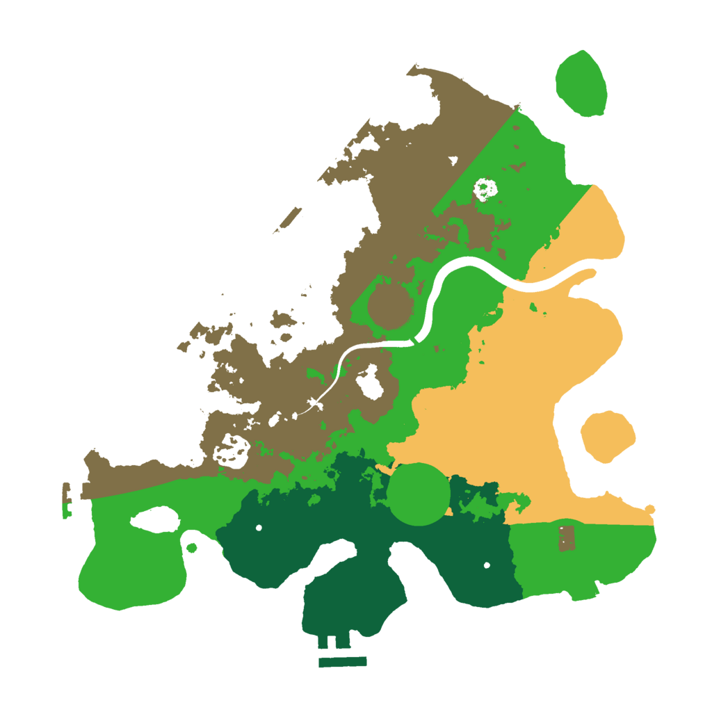 Biome Rust Map: Procedural Map, Size: 3000, Seed: 1177078331