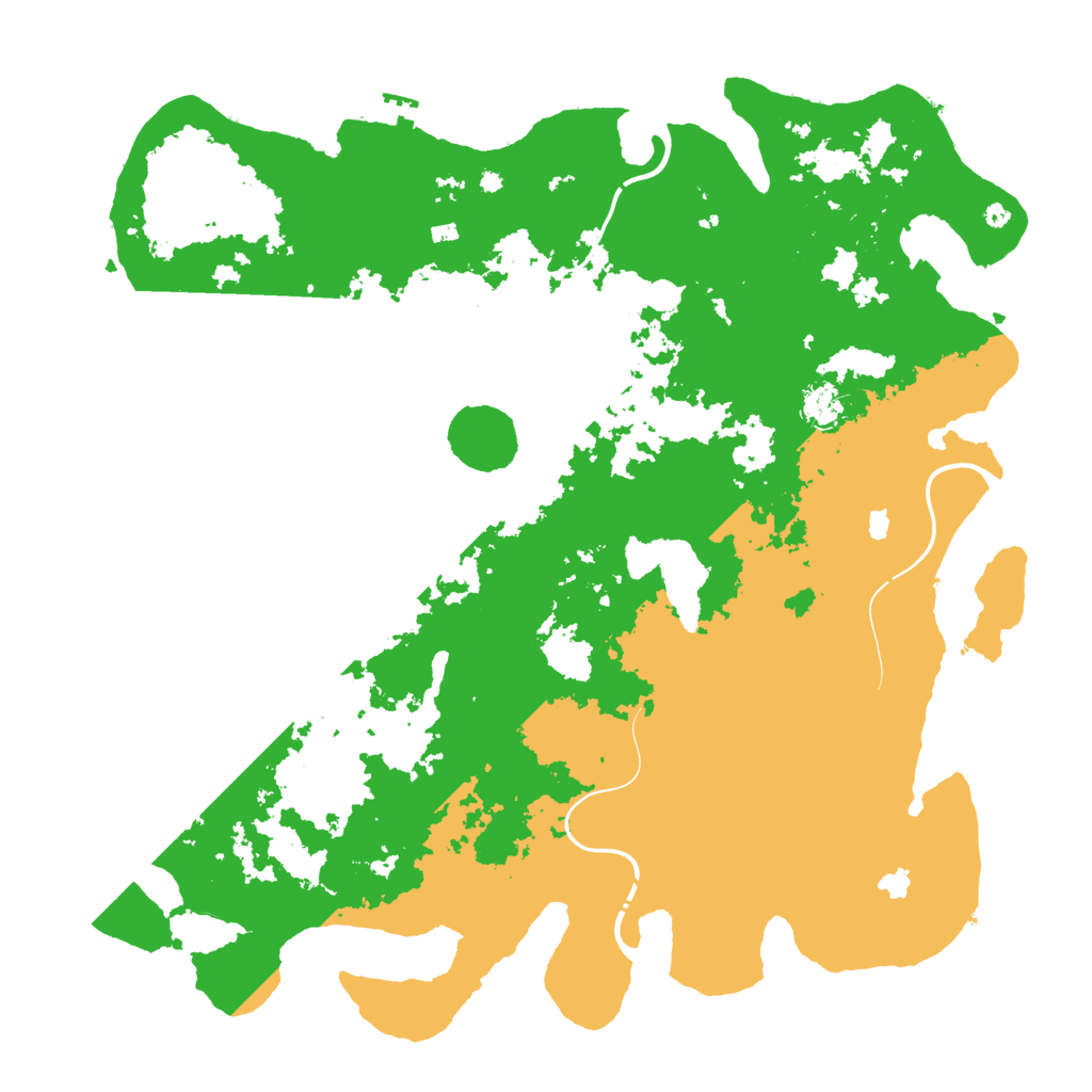 Biome Rust Map: Procedural Map, Size: 4500, Seed: 355669481
