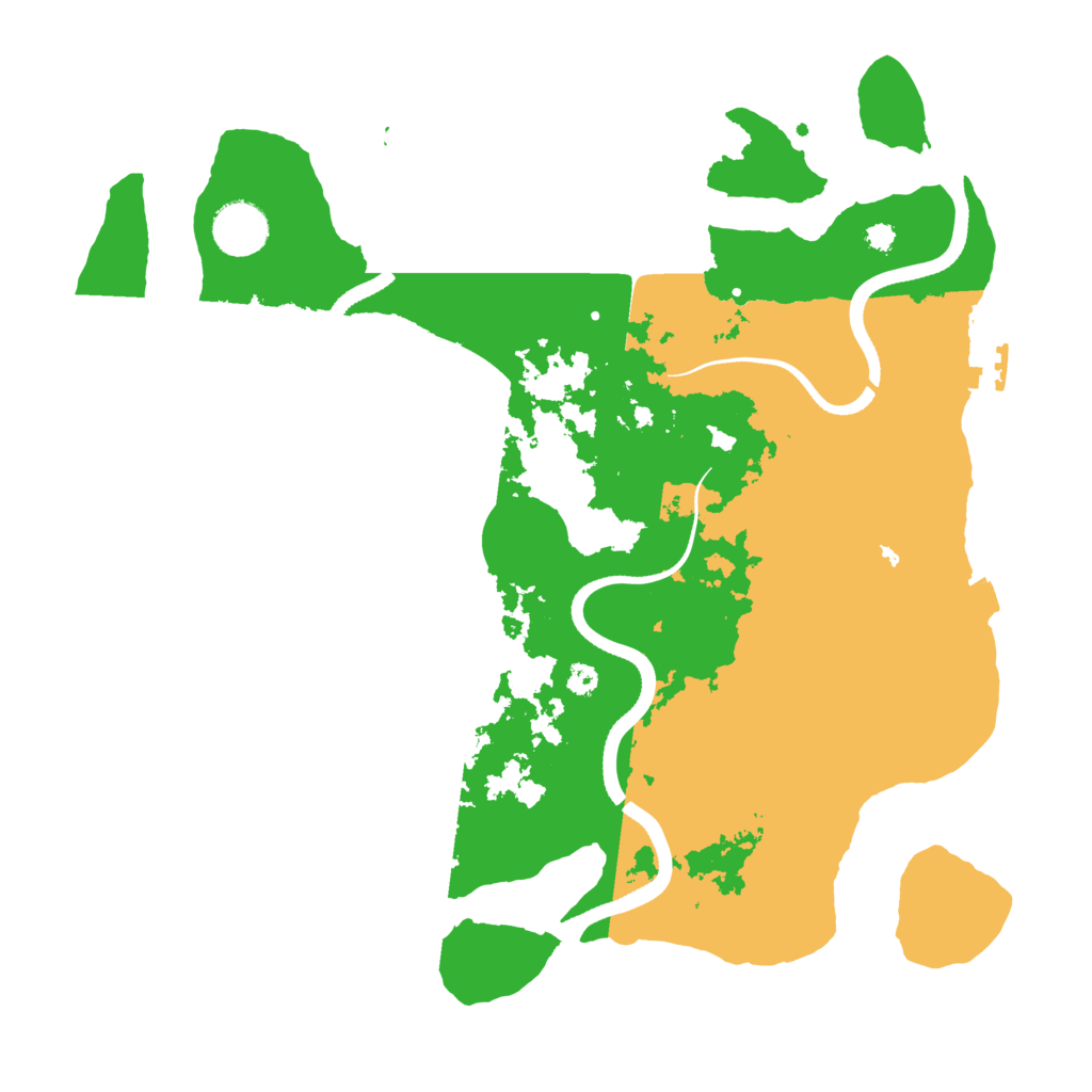 Biome Rust Map: Procedural Map, Size: 3500, Seed: 611313391